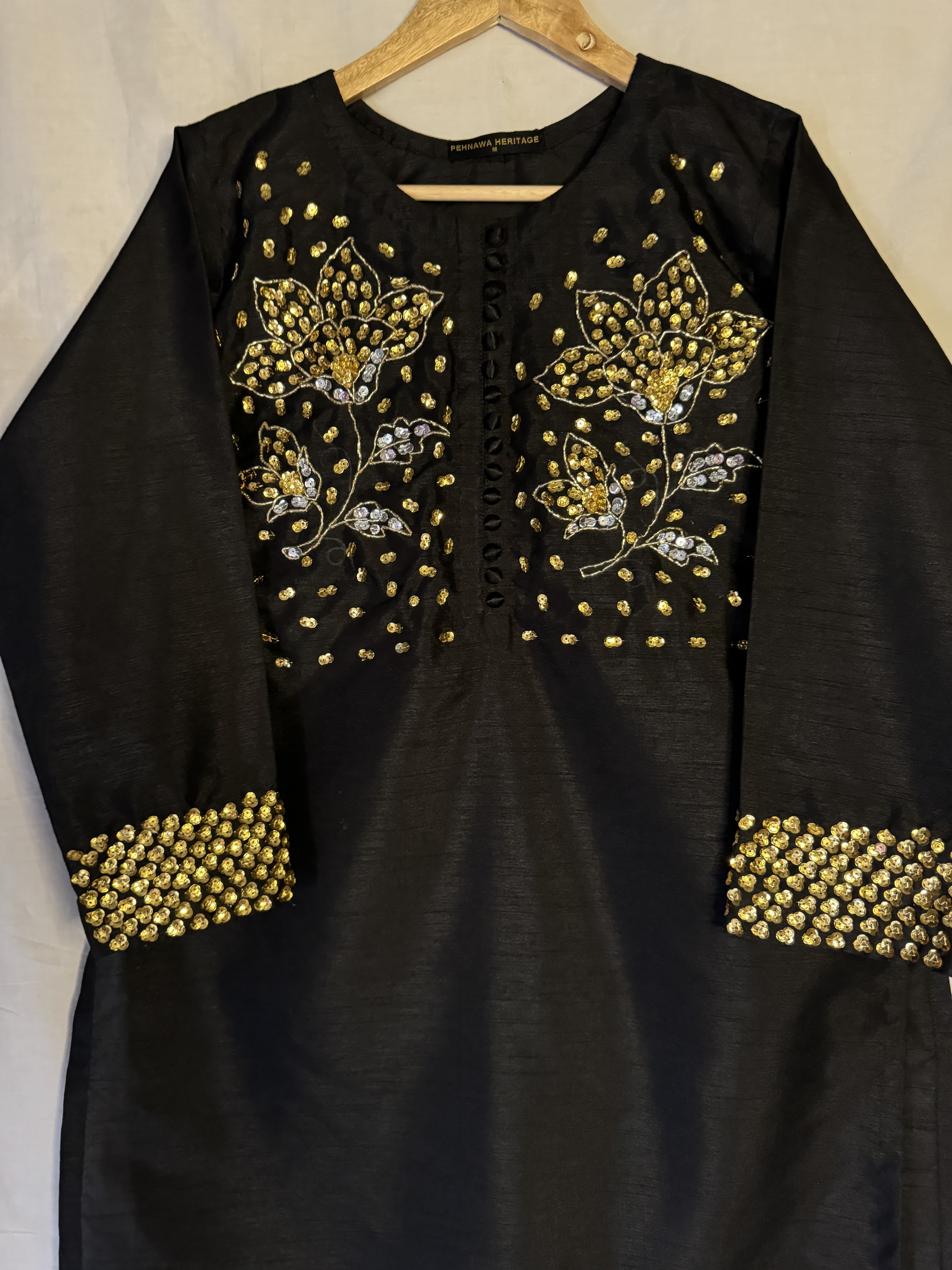 3PC RAW SILK SUIT WITH ORGANZA DUPATTA image not found