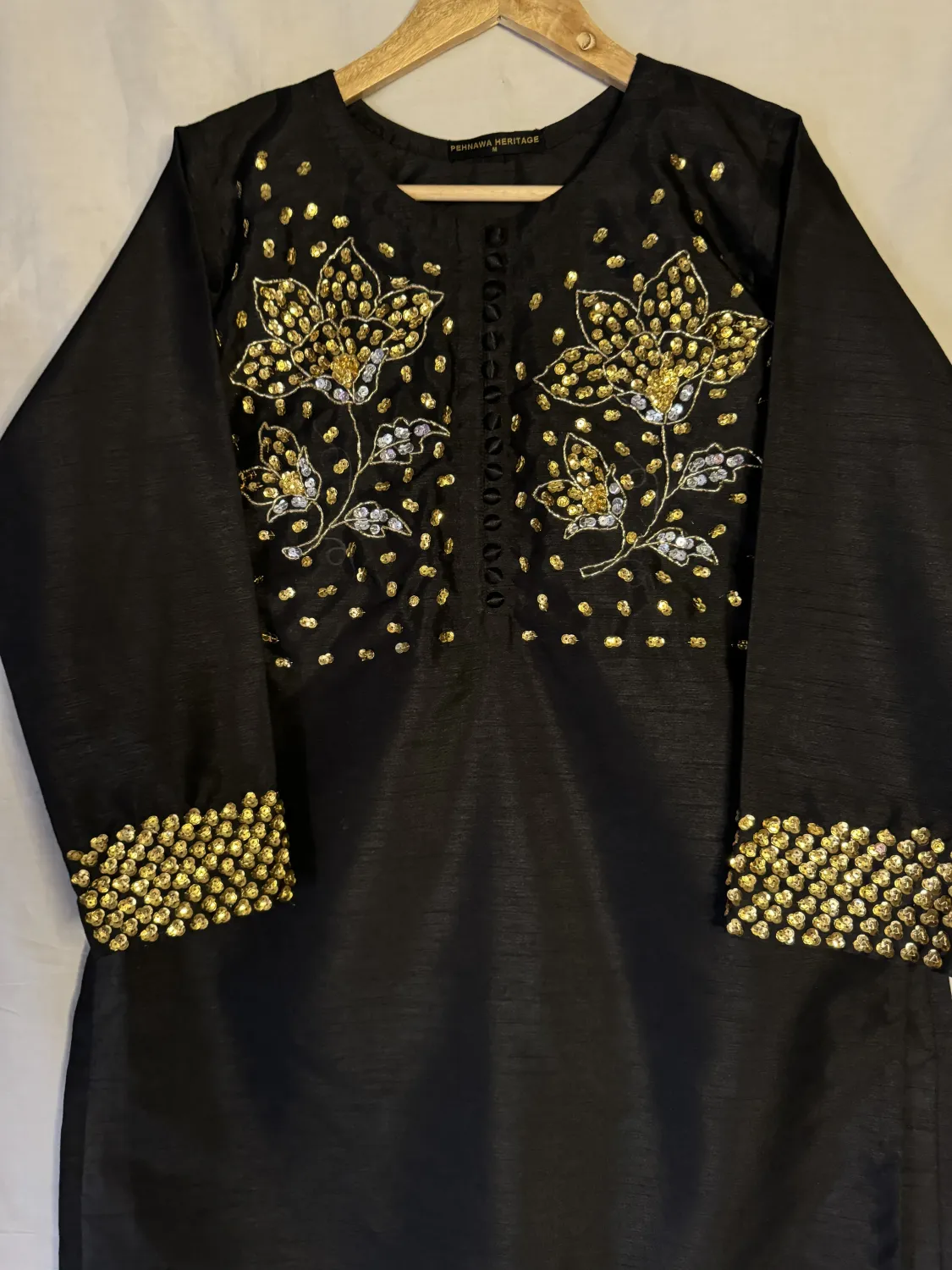 3PC RAW SILK SUIT WITH ORGANZA DUPATTA image not found