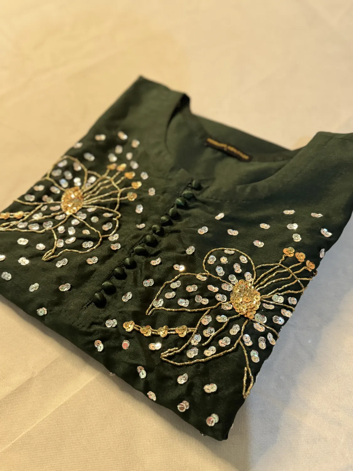 3PC RAW SILK SUIT WITH ORGANZA DUPATTA image not found