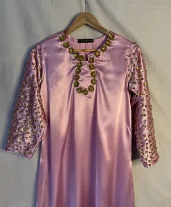 3PC  SILK SUIT WITH ORGANZA DUPATTA image not found