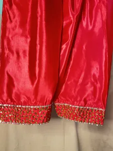 3PC RAW SILK SUIT WITH ORGANZA DUPATTA image not found