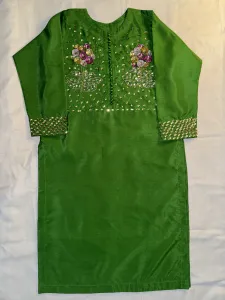 3PC SILK SUIT WITH ORGANZA DUPATTA image not found